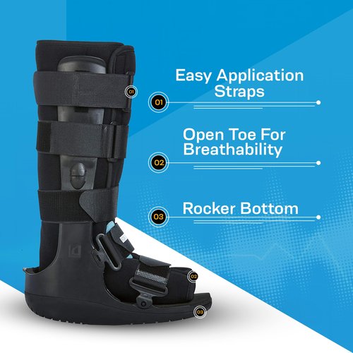 Ossur Formfit Walker Boot with Air - Medical Grade Immobilization for Strains, Sprains & Stable Fractures | Pneumatic Technology to Reduce Pain & Swelling | Breathable Material (Low Top, Medium)