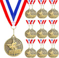 Quelay 20 Pcs Gold Awards Medals - 2'' Winner Medals with Neck Ribbons for Competitions & Events