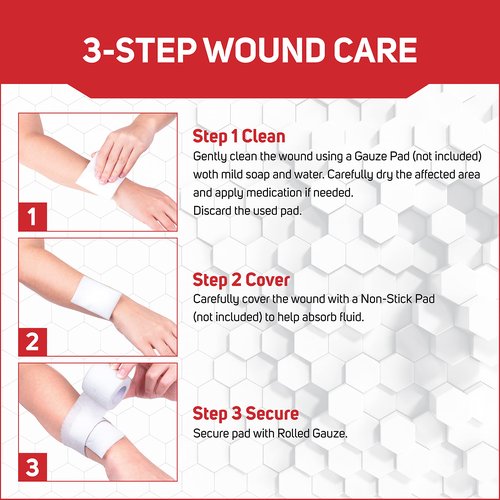 Care Science Sterile Gauze Pads, 100 ct, 2 X 2 | for Cleaning or Covering Wounds as Wound Dressing, Helps Prevent Infection