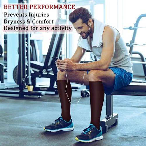 CHARMKING Compression Socks - 15-20 mmHg Support for Men & Women | 8 Pairs for Athletic Running & Cycling