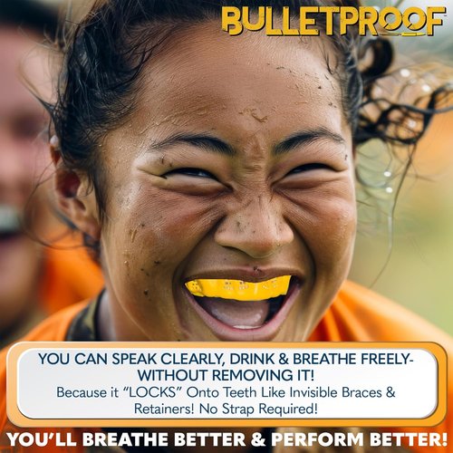 Bulletproof Mouthguard - World's Thinnest & Most Breathable | 3X Stronger for Sports & Teeth Grinding