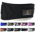 Fire Team Fit Weightlifting Belt, Weight Belt, Weight Lifting Belt for Men and Women, 6 Inch, Back Support for Lifting, Squat and Deadlifting Workout Belt (Black, 32" - 38" Around Navel, Medium)