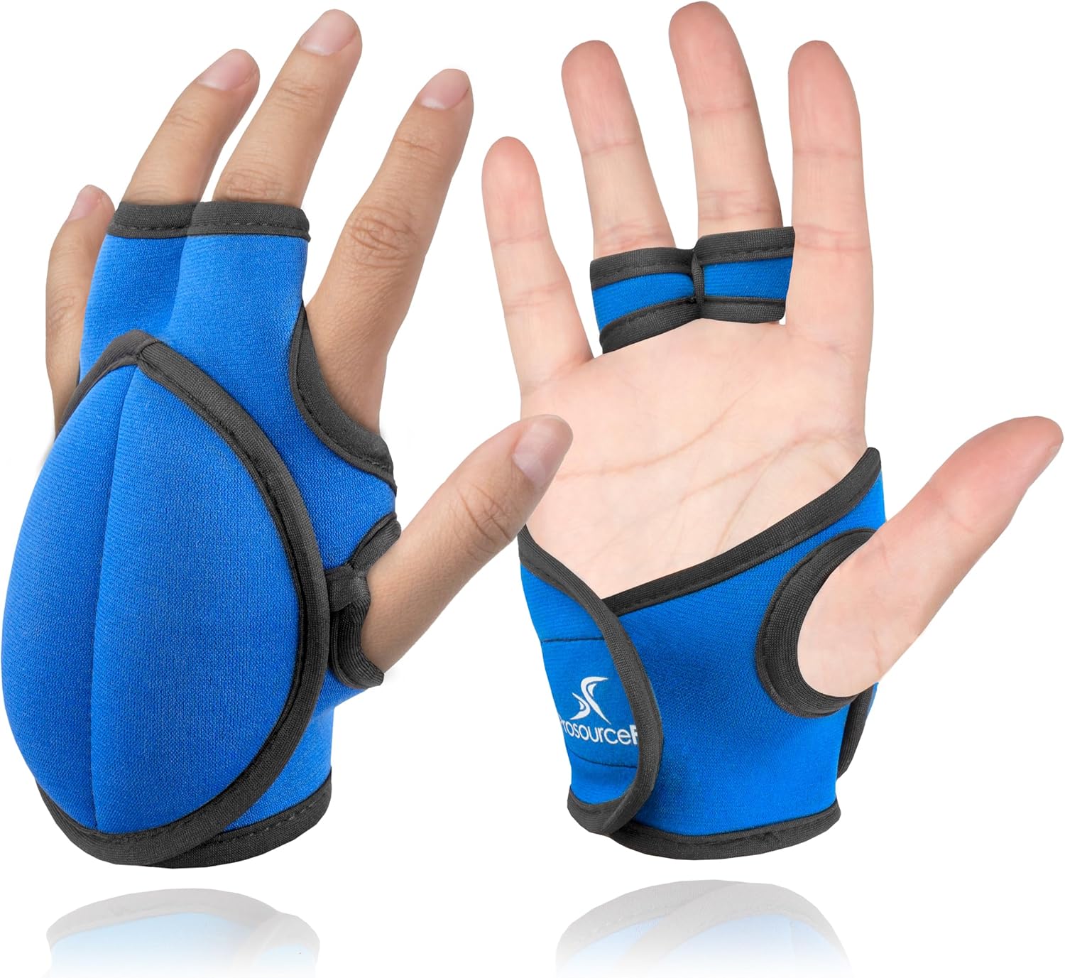 ProsourceFit Weighted Gloves - Heavy Duty 2 lb Neoprene for Sculpting & Aerobics | Pair