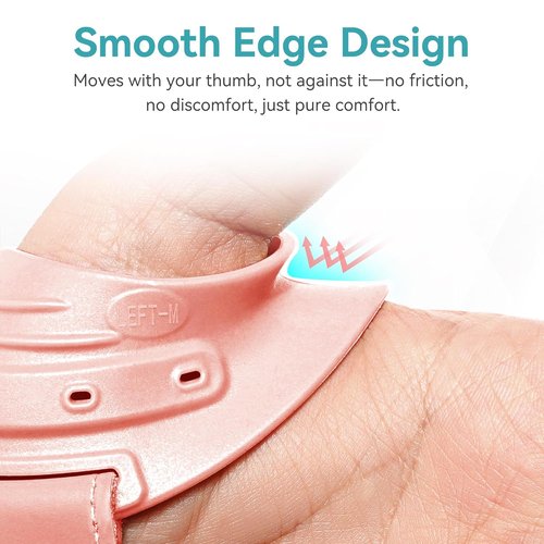 Fortemotus CMC Thumb Brace - Upgraded Splint for CMC Joint Pain Relief | Pink, Right Hand, Medium