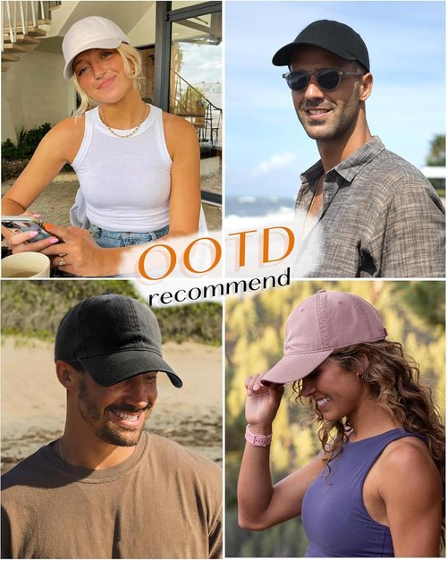 FURTALK Unisex Baseball Cap - Vintage Washed Cotton Adjustable Dad Hat | Stylish & Comfortable