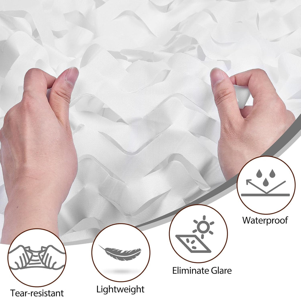 Skiennix Camo Netting - Versatile Camouflage Net for Hunting, Camping & Decorations | 20x20, 10x20, 10x10 Sizes