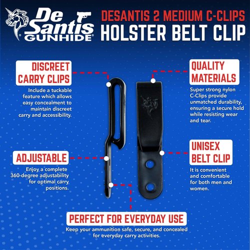 Desantis Y71BZZZZ0 2 Medium C-Clips