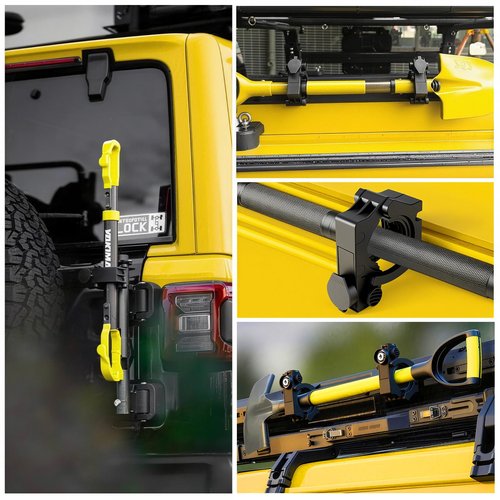 Shovel Mount with Lock, Quick Release Clamp Heavy Duty Anti-Theft Shovel Holder Design for Vehicle, Trucks, Off-Road, UTV ATV, Boat, Molle Panels,Roof Rack Fits 1.2"-2.0" Tool Handles (2)