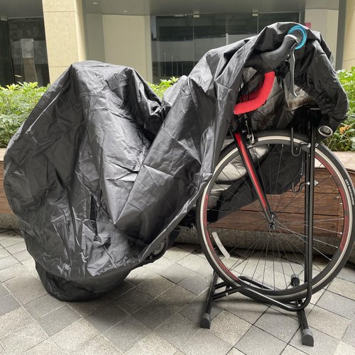 Bike Cover Waterproof Outdoor,Bike Accessories,Tarp for Bike Outside Storage Shed Anti-Sun Snow and dust,Suitable for Covering 1 to 2 Bicycles