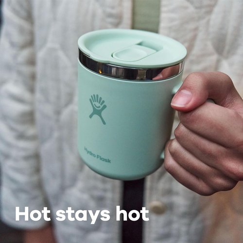 Hydro Flask Coffee Mug - Insulated Stainless Steel, Non-Spill Travel Mug | 6 Oz Tonal Black