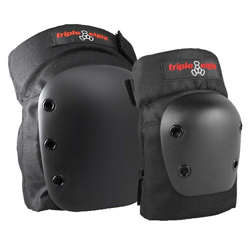 Triple Eight Street 2-Pack Knee and Elbow Pad Set, Large , Black