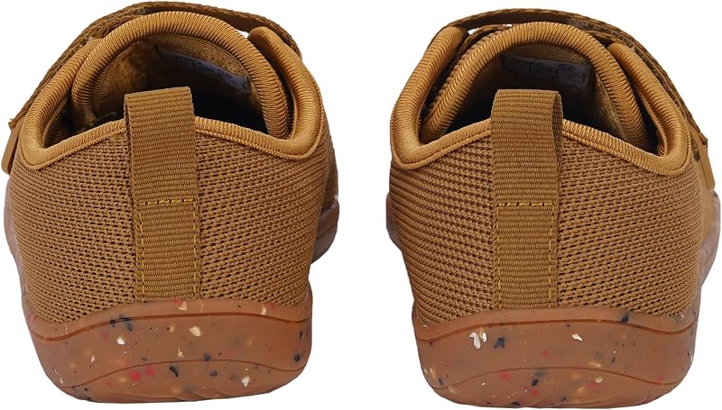 Whitin Kid Barefoot School Shoes W8K6 Brown Multi Wide Toe Box Sneakers