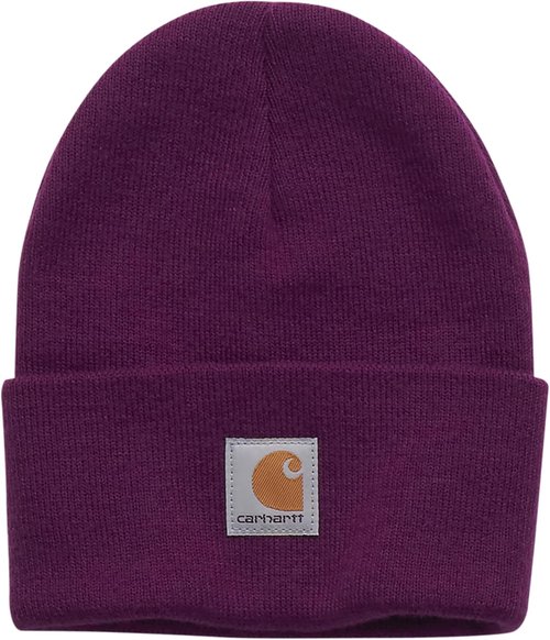 Carhartt Unisex Baby Knit Beanie - Cozy Cuff Hat in Plum Caspia | One Size Fits All
