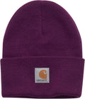 Carhartt Unisex Baby Knit Beanie - Cozy Cuff Hat in Plum Caspia | One Size Fits All