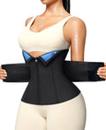 Junlan Sweat Waist Trainer for Women - Sauna Waist Trimmer for Working Out(Blue,X-Large)