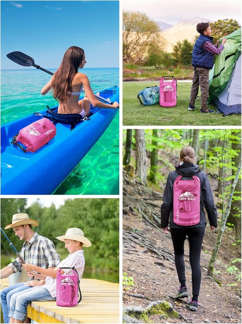 HEETA Waterproof Dry Bag - Lightweight Roll Top Storage for Travel, Swimming & Kayaking | 5L/10L/20L/30L/40L Options