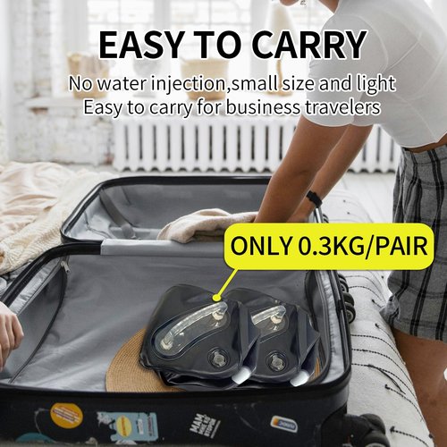 10 lbs water filled Weights for Fitness Exercise - Portable Water Soft Kettlebell Dumbbell Set - Adjustable Travel Kettlebells & Aqua Bag - Core Training Fun