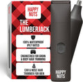 HAPPY NUTS Lumberjack 2.0 Men's Electric Body & Groin Hair Trimmer - Waterproof & Rechargeable Grooming Kit | Quiet Motor & Foil Shaver (Graphite)