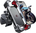JOYROOM Motorcycle Phone Mount - 1s Auto Lock & 100mph Anti-Shake | Quick Install Handlebar Holder for All Phones