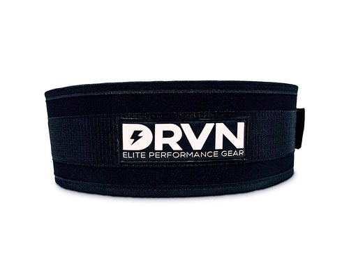 DRVN WOD Belt - Weightlifting Belt, Men/Women Powerlifting Belt with Fully Adjustable Support Strap (Medium)