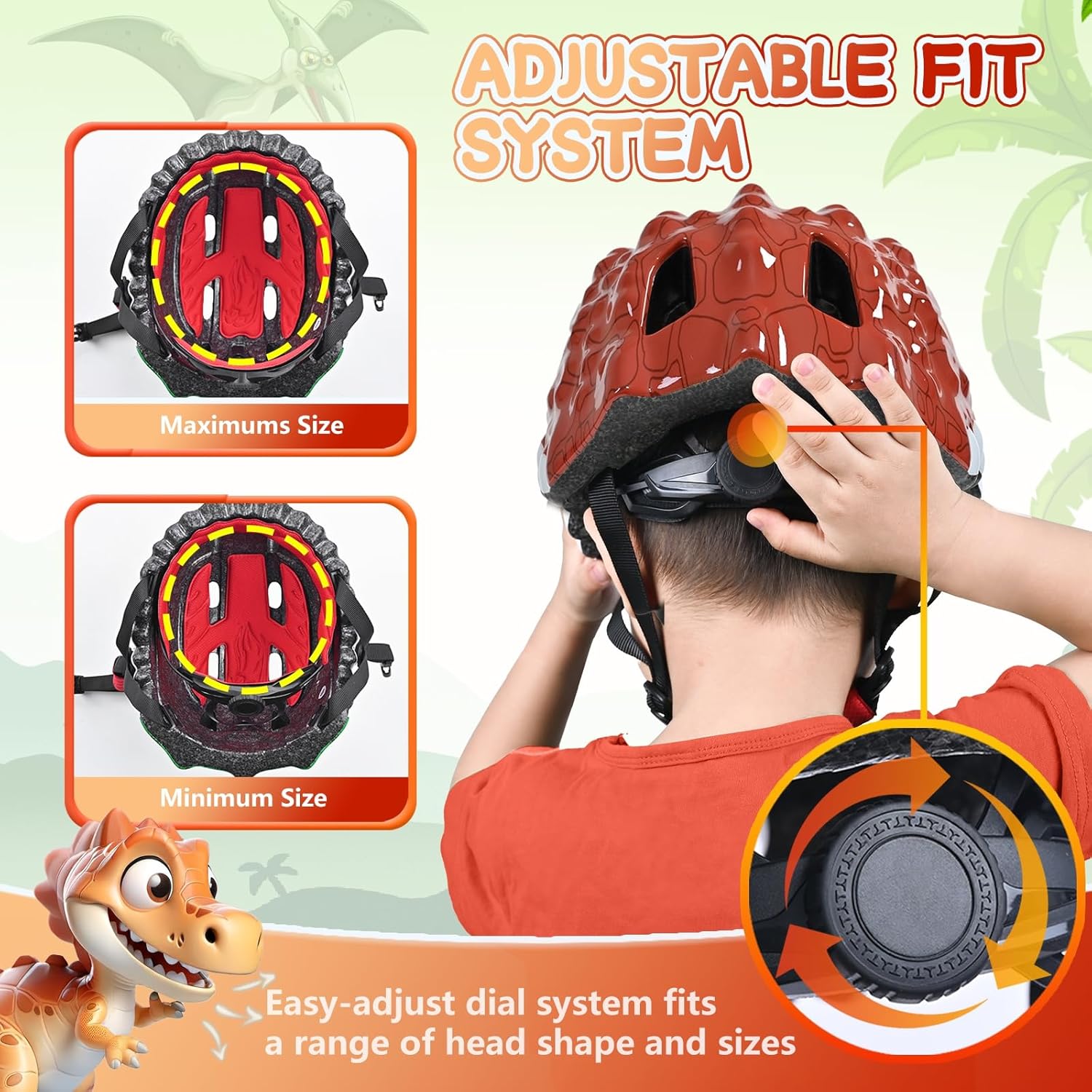 Skiennix Kids Bike Helmet - Adjustable 3D Lightweight Design with Ventilation for Boys & Girls | Multi-Sport Use