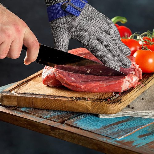 Herda Level 9 Cut Resistant Gloves - Chef Safety Gloves for Meat Cutting & Oyster Shucking | Size M