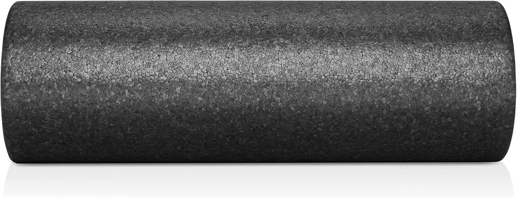 Philosophy Gym High-Density Foam Roller - 18" Round for Exercise, Massage & Muscle Recovery - Black