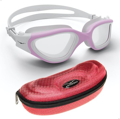 AqtivAqua Swim Goggles - DX Wide View Design for Men & Women | Anti-Fog, No Leak Comfort