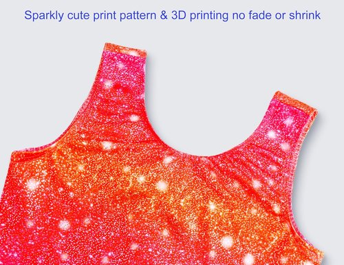 Domusgo Gymnastics Leotards for Girls - Sparkly One-Piece Pro Unitard with Shorts | Perfect Fit