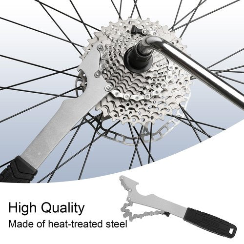 MZYRH Bike Cassette Removal Tool, Bicycle Sprocket Remover Wrench (Black, B)