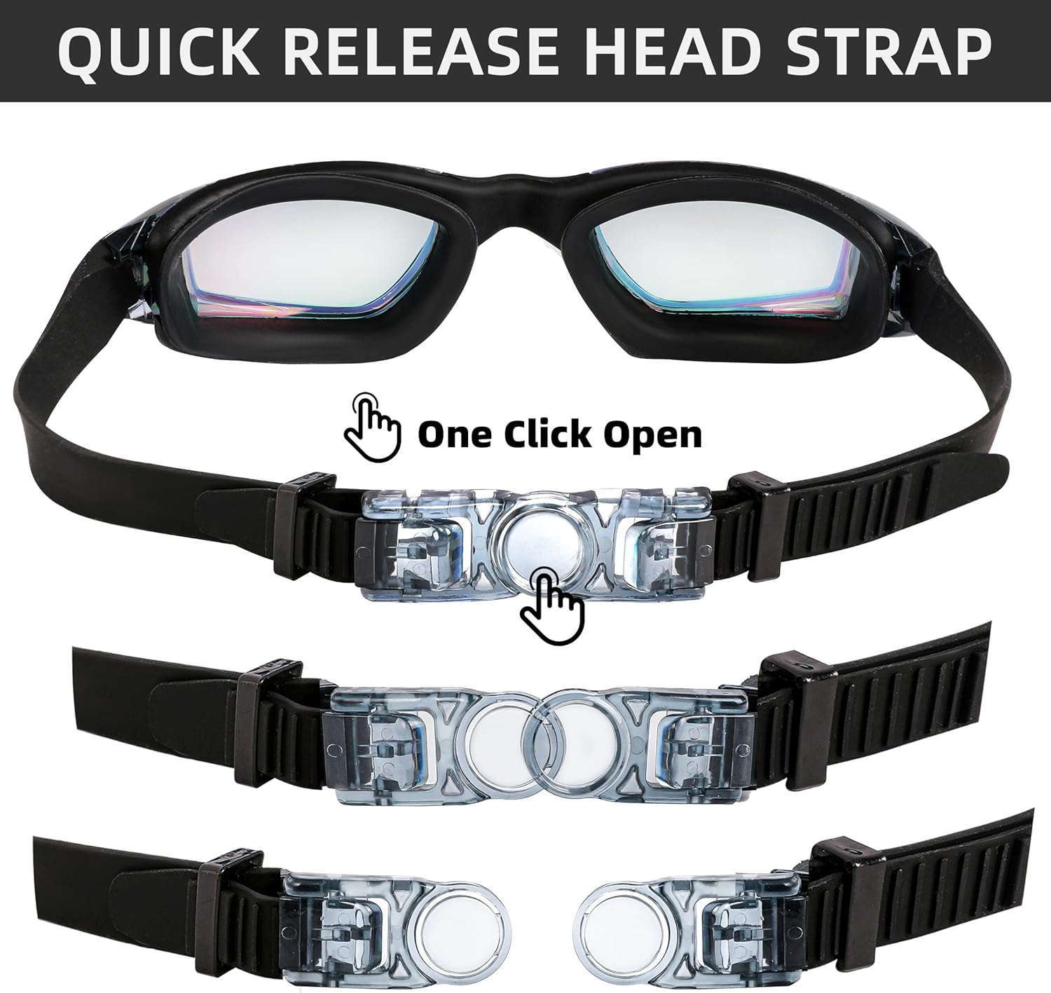 Skiennix Swim Goggles - Anti-Fog, Leak-Proof Design for Adults & Youth | 2 Pack