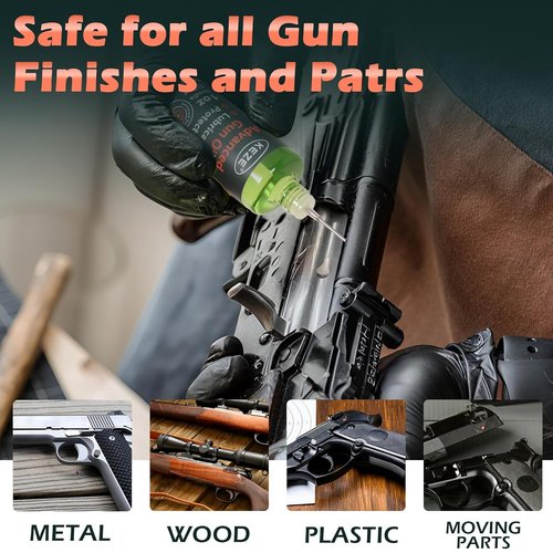 Keze Gun Oil CLP - Premium Gun Cleaner & Lubricant Kit with 2 oz. Fine Mist Sprayer & 1 oz. Needle Oiler