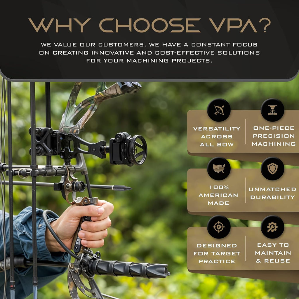 VPA 6 Pack Field Points - Durable Screw-In Points for Compound, Crossbow & Traditional Bows