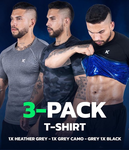 Kewlioo Sauna Shirt for Men - Heat-Trapping Sweat Vest | Compression Workout Suit for Gym