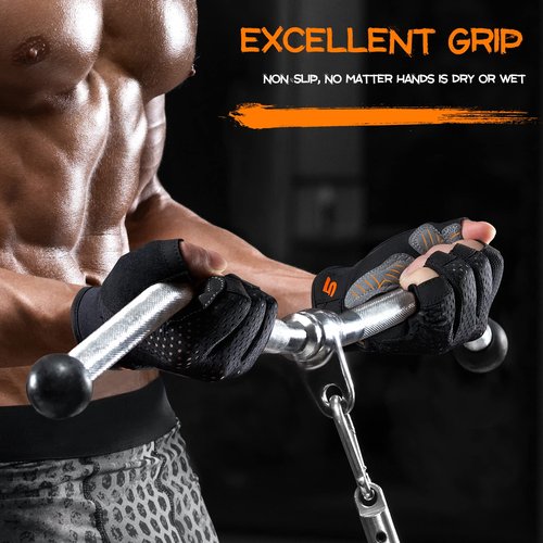 SueStar Workout Gloves - Men Women 2022, Weight Lifting Gym Gloves with Full Palm Protection, Excellent Grip, Ultra Breathable for Fitness, Training, Hanging