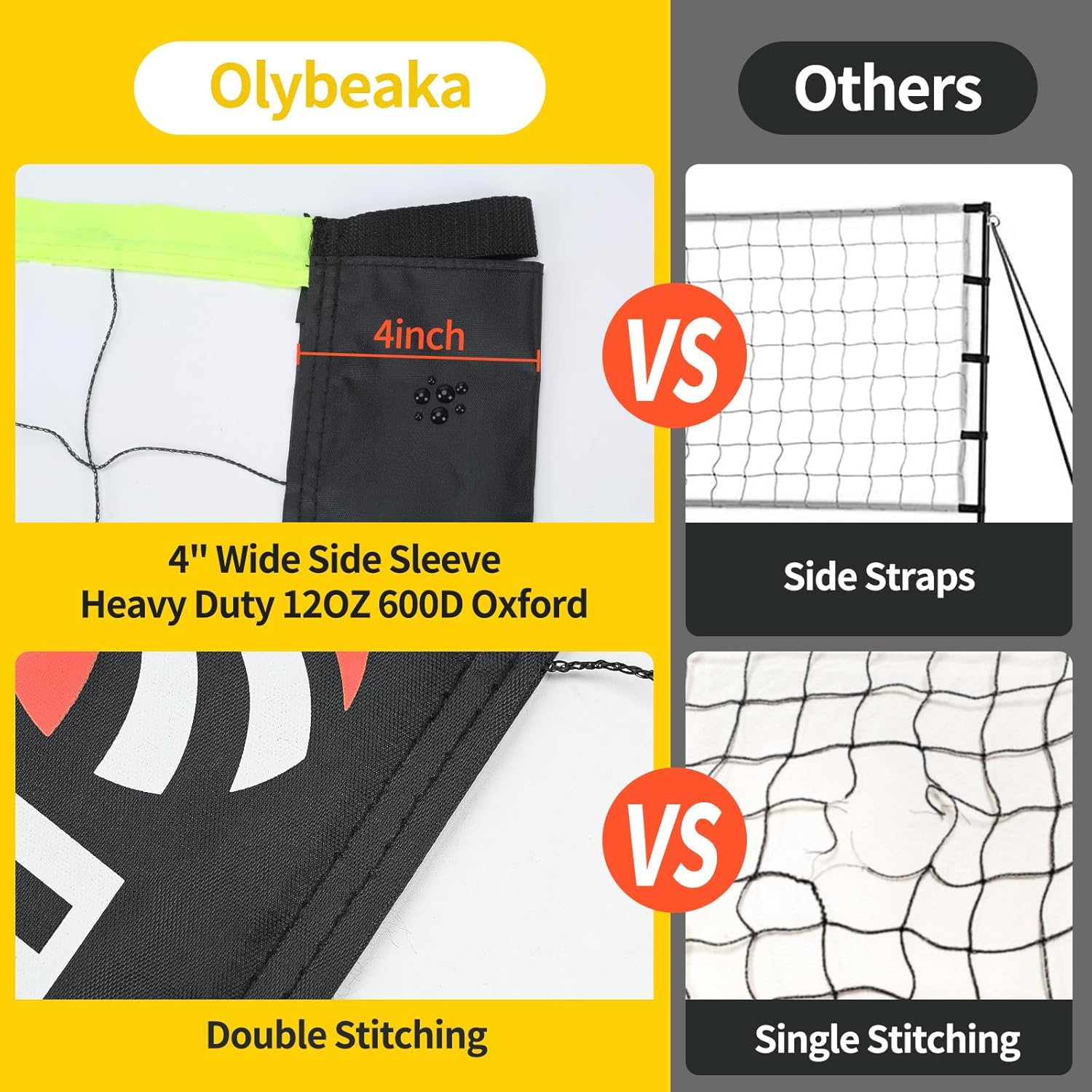 Regulation Size Volleyball Net Set by [Brand Name] - 32ft Portable Outdoor System with Adjustable Poles, PU Volleyball, Pump & Carry Bag