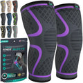 Modvel Compression Knee Brace - 2-Pack Support Sleeves for Running & Pain Relief | Meniscus Tear & ACL Care