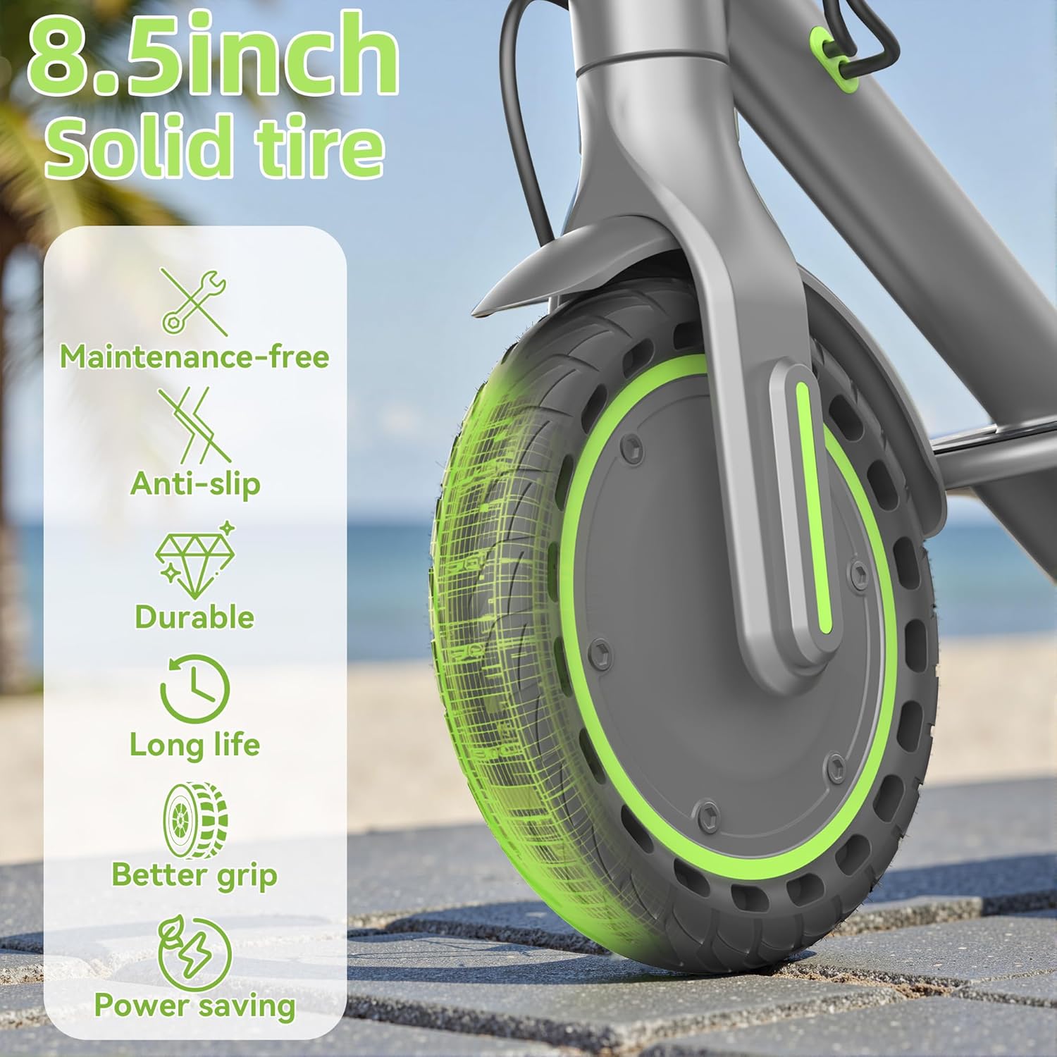 Roinside Electric Scooter - High-Speed 350W/500W Motor | Long-Range Commuting Up to 24 Miles