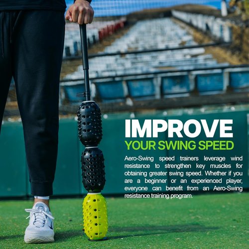 Aero Swing Baseball & Softball Swing Trainer - Boost Bat Speed Up to 20+ MPH | Perfect Gift for Players