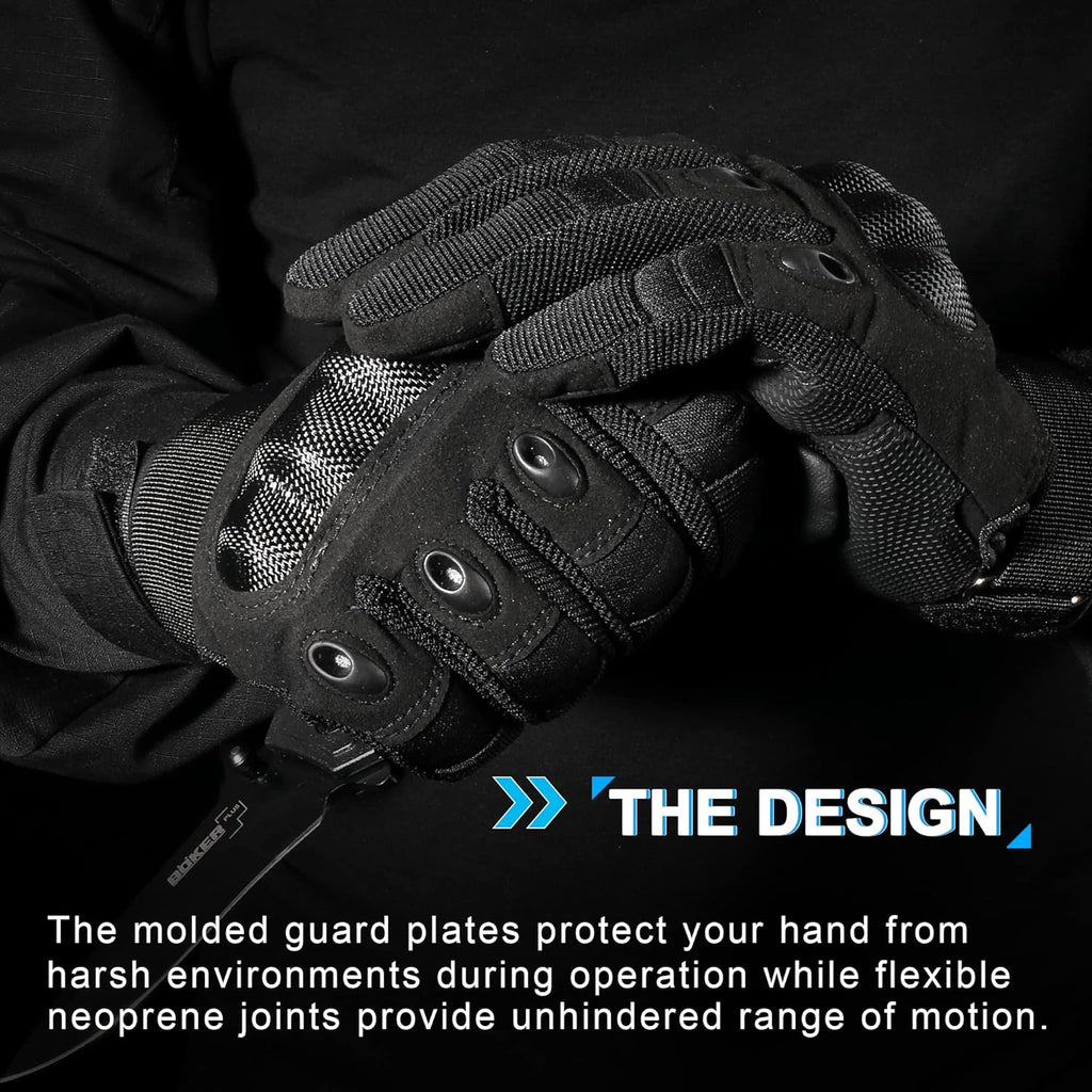 WTACTFUL Tactical Gloves - Touchscreen Airsoft & Motorcycle Gear for Men | Durable & Comfortable