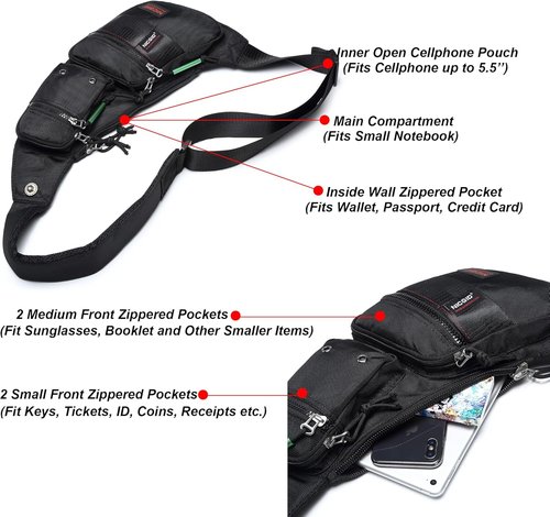 NICGID Sling Bag - Versatile Crossbody Backpack for Men & Women | Casual Daypack in Stylish Design