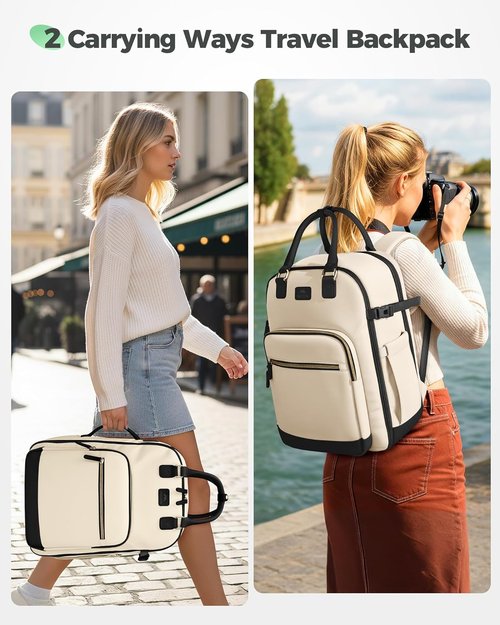 MATEIN Underseat Backpack - TSA Approved Personal Item Bag for Women | Removable Shoe Compartment & 15.6" Laptop Sleeve