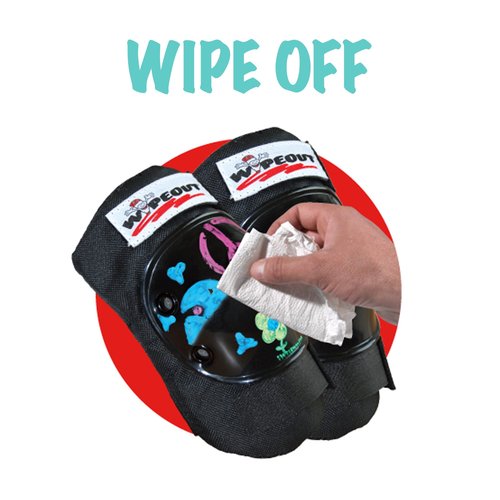 Wipeout Dry Erase Kids’ Pad Set with Knee Pads, Elbow Pads, and Wristguards, Pink, Ages 8+, (Model: WP4107)