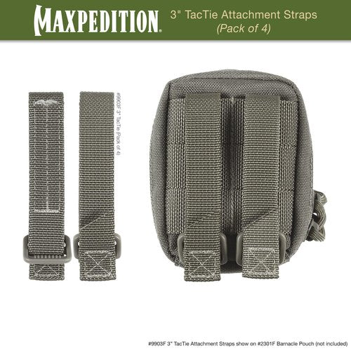 Maxpedition 3-Inch TacTile - Pack Of 4 (Foliage Green)
