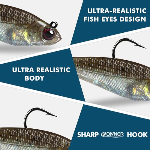 Fishing Lures - Pre-Rigged Swim Baits for Bass, Crappie, Trout & Walleye | Perfect Fishing Gifts