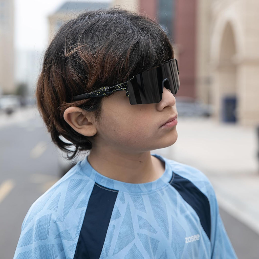 Skiennix Kids Sunglasses - UV400 Protection Goggles for Boys & Girls Aged 6-14 | Ideal for Sports & Outdoor Activities