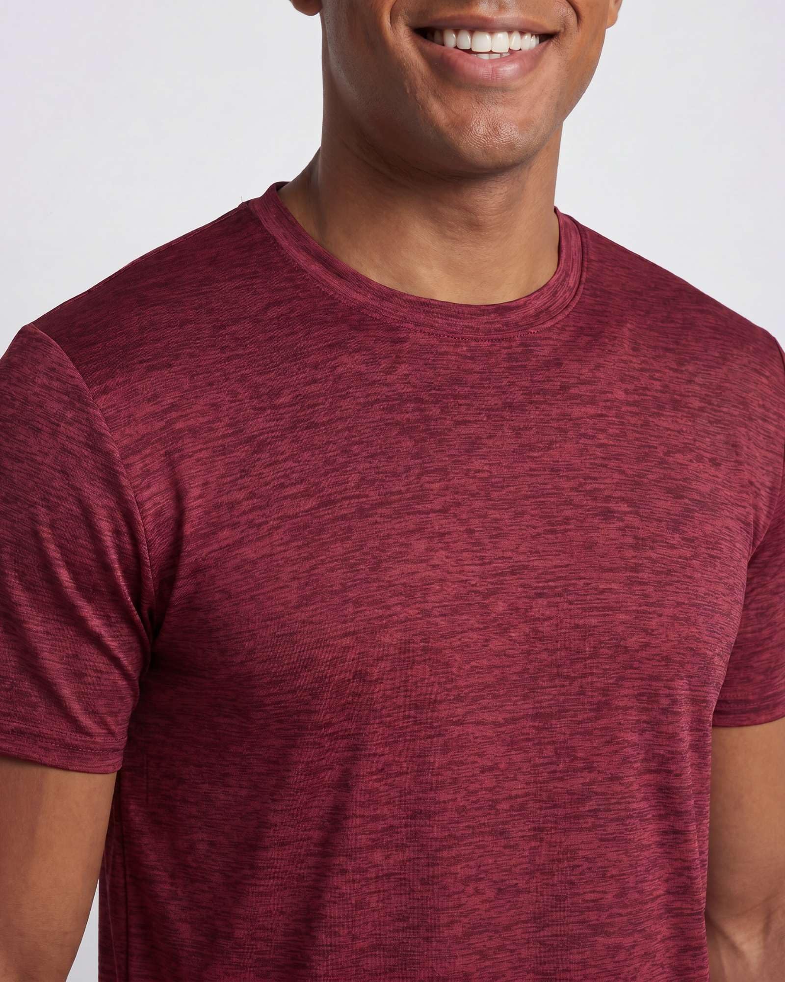 Real Essentials 5 Pack: Men's Dry-Fit Short Sleeve Crew Neck T Shirts Fitness Running Gym Workout Cool Exercise Athletic Tee, Set 1, Medium