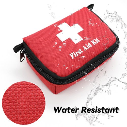 Faylapa 12Pcs Mini Empty First Aid Bag, 5.5x3.5x1.5 inches Travel Pouch Bag for Travel, Car, Home, Office, Camping, Outdoor (Bag Only)