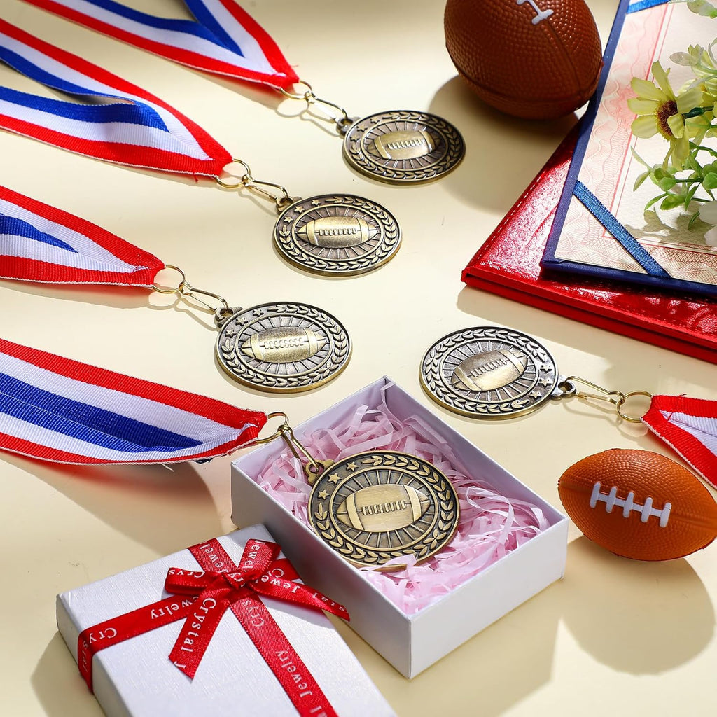 Remuuly Gold Sports Medals - 30 Pcs Bulk Set for Basketball, Soccer, Baseball & More | 2" Awards