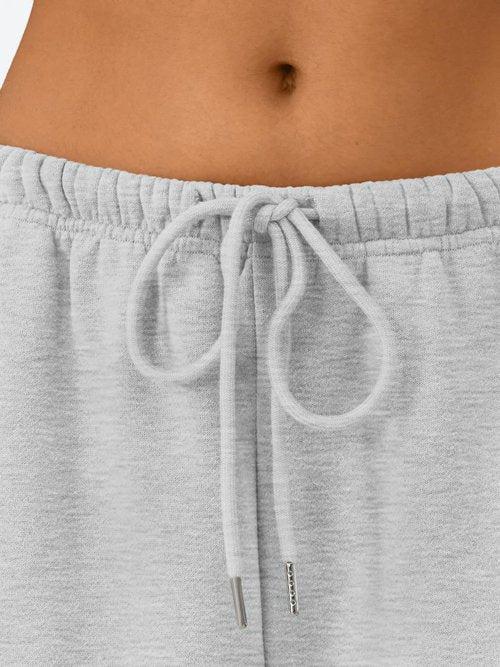 Trendy Queen Womens Wide Leg Sweatpants Baggy Drawstring Low Rise Lounge Pants 2026 Fall Joggers with Pockets Grey M